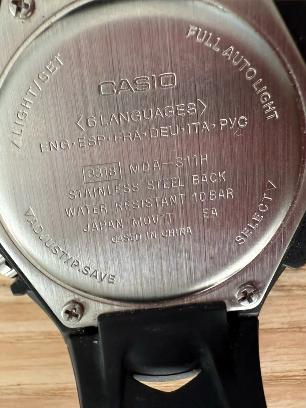 Casio tough solar digital and analog sport watch